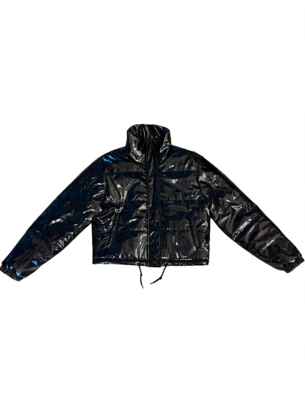 Black Shiny Puffer Jacket